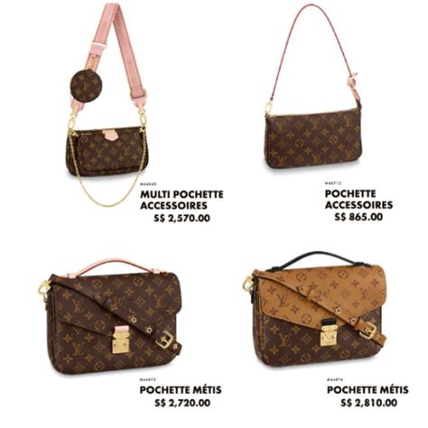 lv bag singapore|singapore lv price list.